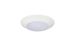6 in. LED Flush Mount Ceiling Disk in White with Adjustable Color Temperature