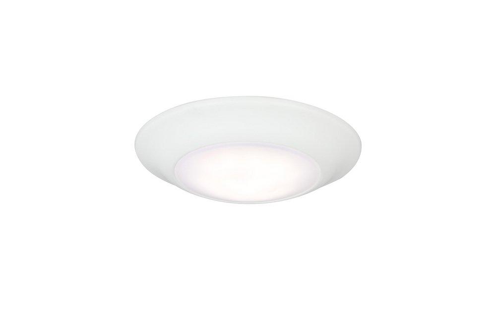 Miseno White 6 in. LED Flush Mount Ceiling Disk in White 