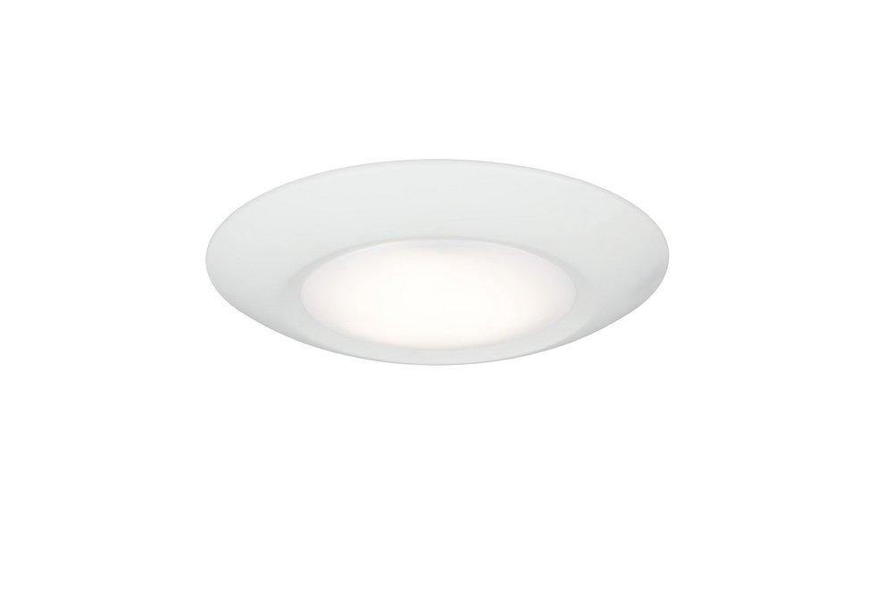 Miseno White 6 in. LED Flush Mount Ceiling Disk in White 