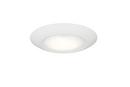 Miseno White 6 in. LED Flush Mount Ceiling Disk in White 