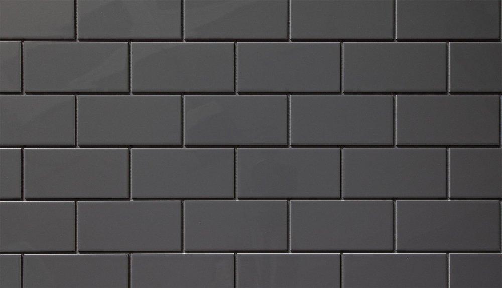 19 x 47 in. 3 x 6 Subway Backsplash Kit in Software Gray 