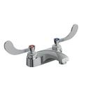 0.5 gpm 4 in. Centerset Two Handle Deck Mount Bathroom Sink Faucet in Polished Chrome