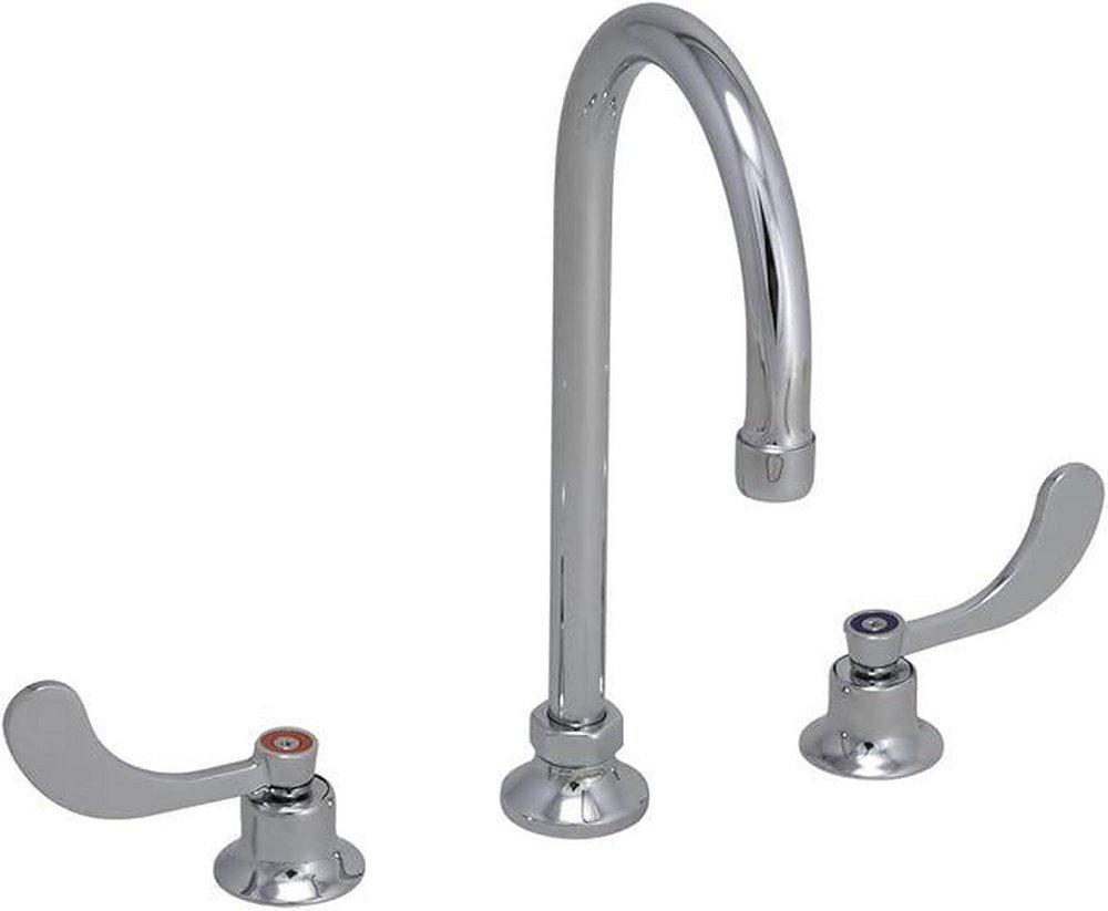 Two Handle Widespread Bathroom Sink Faucet in Polished Chrome 