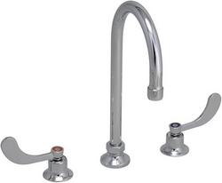 Two Handle Widespread Bathroom Sink Faucet in Polished Chrome