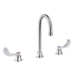 Two Handle Widespread Bathroom Sink Faucet in Polished Chrome (0.5 gpm)