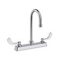 Two Handle Widespread Bathroom Sink Faucet in Polished Chrome (0.5 gpm)