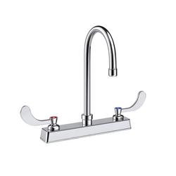 Two Handle Widespread Bathroom Sink Faucet in Polished Chrome