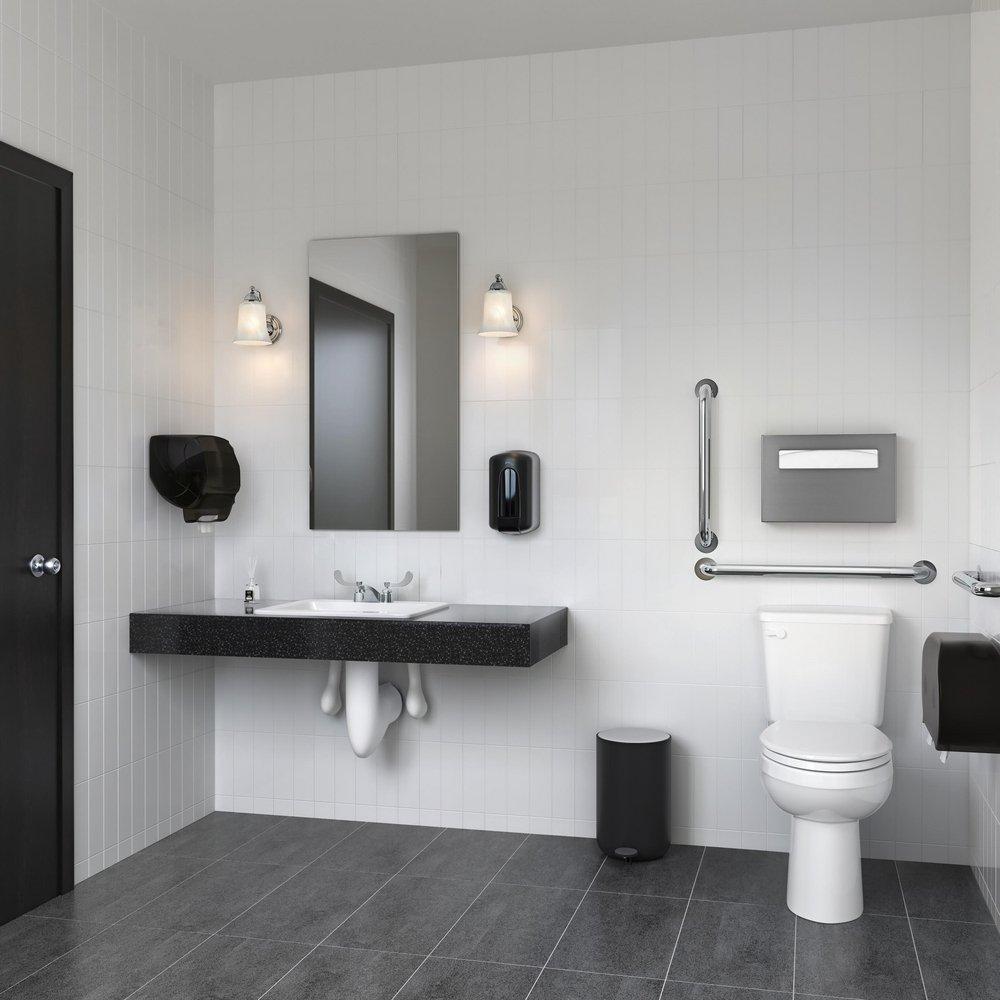 Two Handle Centerset Bathroom Sink Faucet in Chrome 