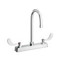 Two Handle Widespread Bathroom Sink Faucet in Polished Chrome