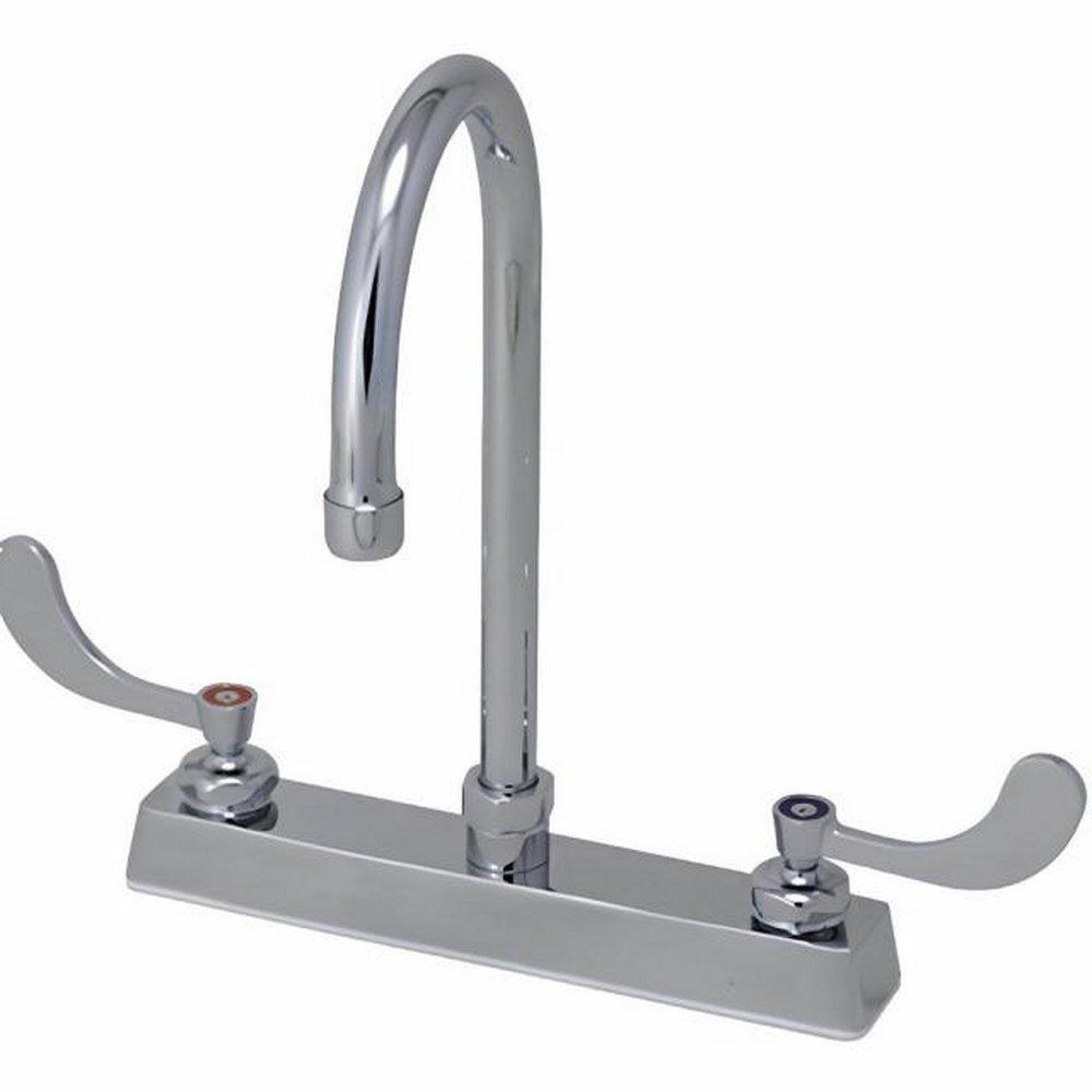 Two Handle Widespread Bathroom Sink Faucet in Polished Chrome 