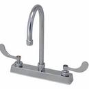 Two Handle Widespread Bathroom Sink Faucet in Polished Chrome 