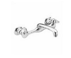 Two Handle Lever Service Faucet in Polished Chrome