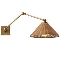 40W 1-Light 28-1/2 in. Wall Sconce in Antique Brass