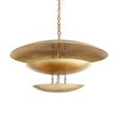 31 x 53-1/2 in. 25W 8-Light 1-Tier Chandelier in Gold Leaf