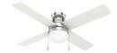 52 in. 4-Blade Indoor Ceiling Fan in Brushed Nickel