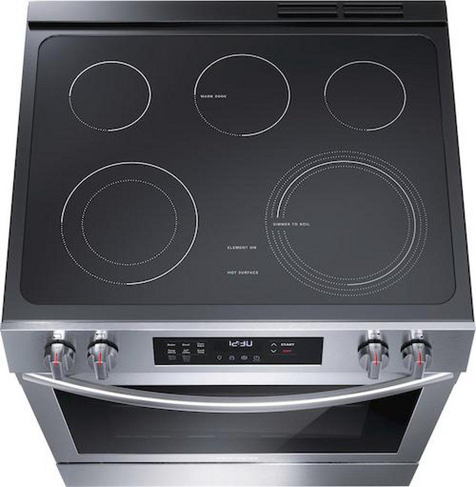 FRONT CONTROL - ELECTRIC - 30 - 5.0CF - 5 RADIANT ELEMENTS - 6-9 /12 / 2 6 /WRM ZONE - SELF CLEAN OVEN - ADA 