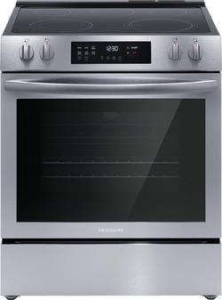 30 x 26 x 35-3/8 in. 5.3 cu. ft. Electric Freestanding Range in Stainless Steel