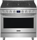 Frigidaire Stainless Steel 35-15/16 x 25-7/8 x 35-9/16 in. 18000 BTU 4.4 cu. ft. 6-Burner Gas Freestanding Range 