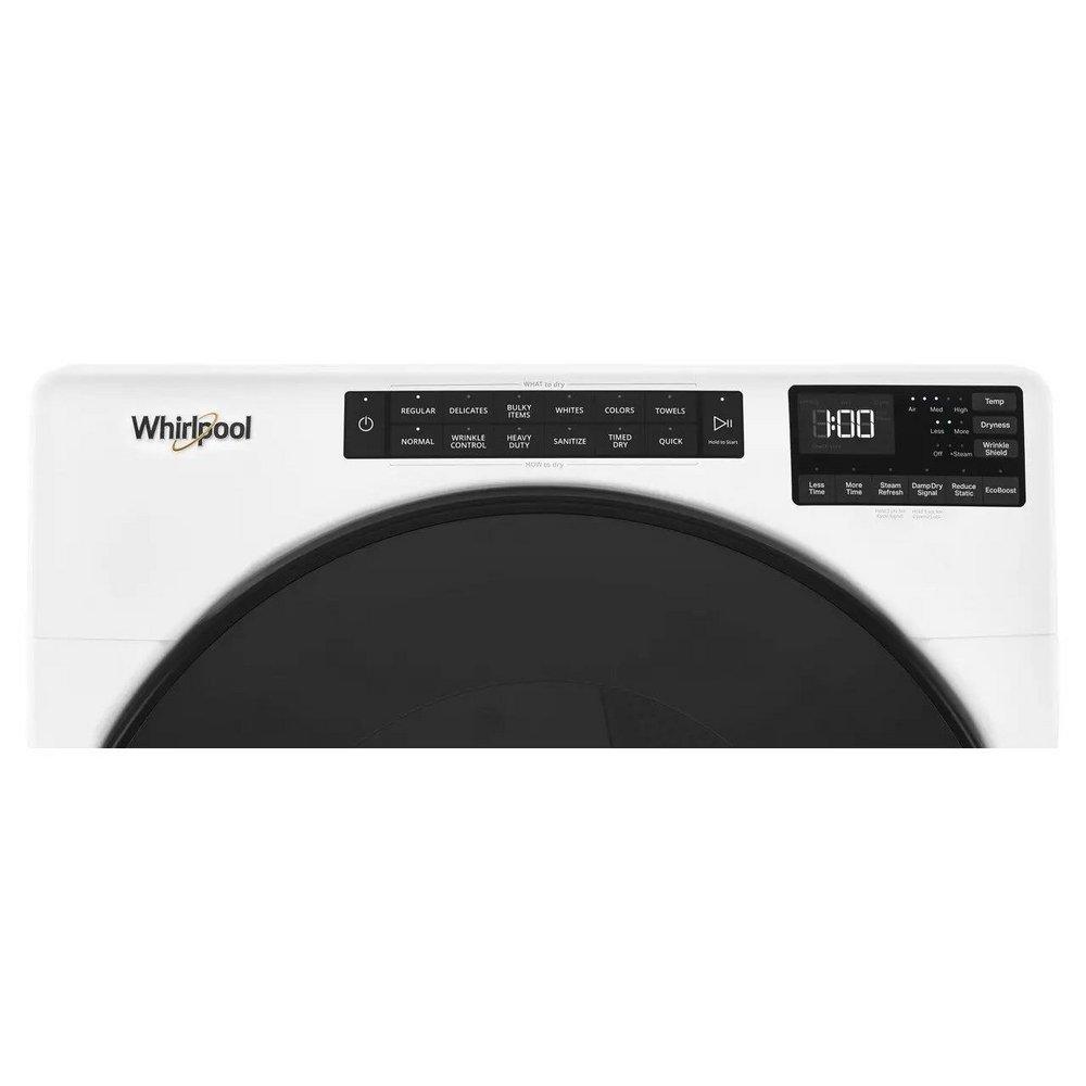 Whirlpool White 27 x 31 in. 120V 7.4 cu. ft. Gas Front Load Dryer 