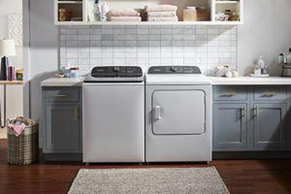 Whirlpool White 27-3/8 x 37-1/4 x 28 in. 15A 5.3 cu. ft. Top Load Washer 