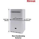Rinnai 160 MBH 60W Outdoor Propane Tankless Water Heater 