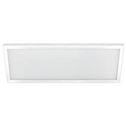 1 x 4 in. 50W 1-Light Integrated LED Flush Mount Ceiling Fixture in White