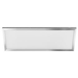 1 ft x 4 ft - 6 Way Edge Lit Integrated LED Color Selectable Flush Flat Panel Ceiling Light in Nickel