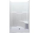 Aquatic White 34-7/8 x 48 x 76 in. Alcove Shower Unit 