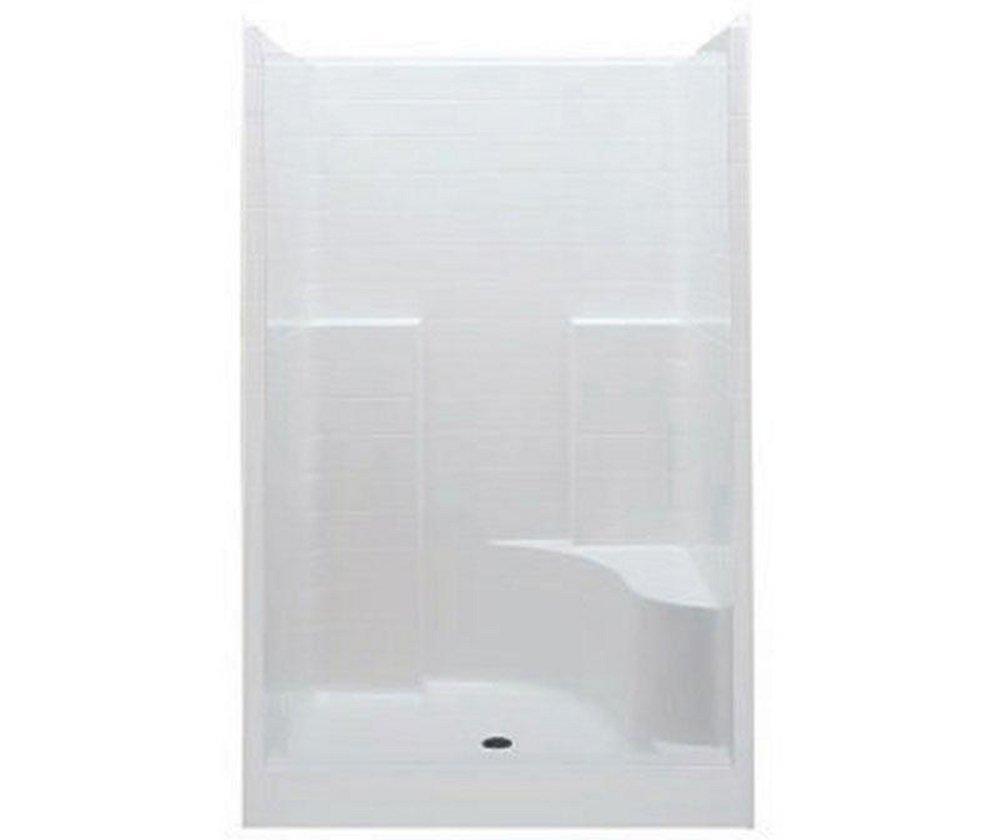 Aquatic White 35 x 60 x 76 in. Alcove Shower Unit 