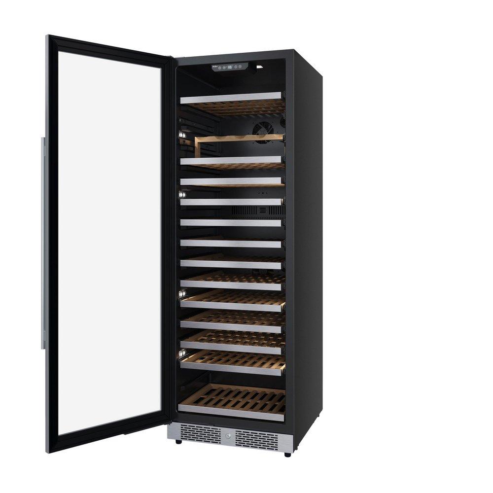 140 Bottle 24 in. Built-In Stainless Steel Wine Refridgerator 