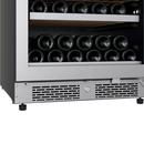 140 Bottle 24 in. Built-In Stainless Steel Wine Refridgerator 