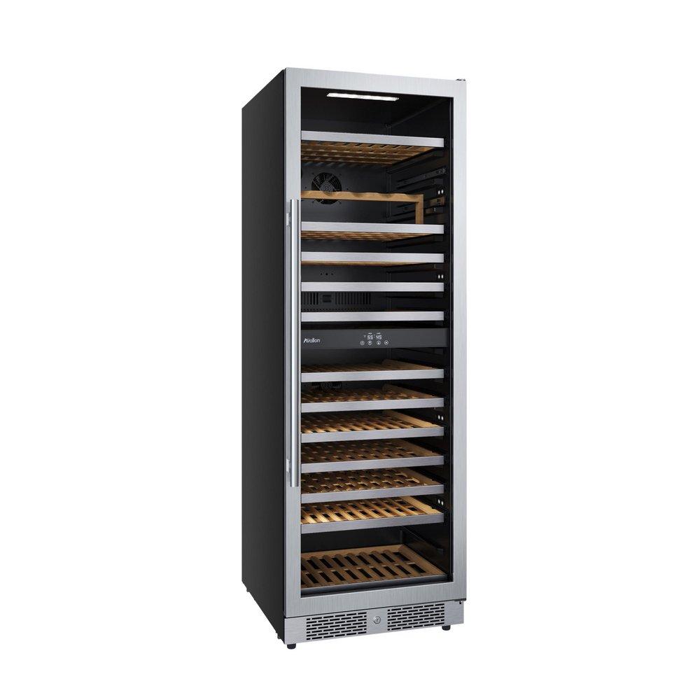 ENERGY STAR 140 BOTTLE 24 BUILT-IN STAINLESS STEEL WINE REFRIGERATOR 