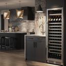 23-7/16 in. 140 Bottles Wine Cooler in Stainless Steel 