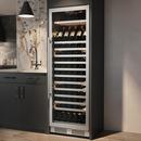 23-7/16 in. 140 Bottles Wine Cooler in Stainless Steel 