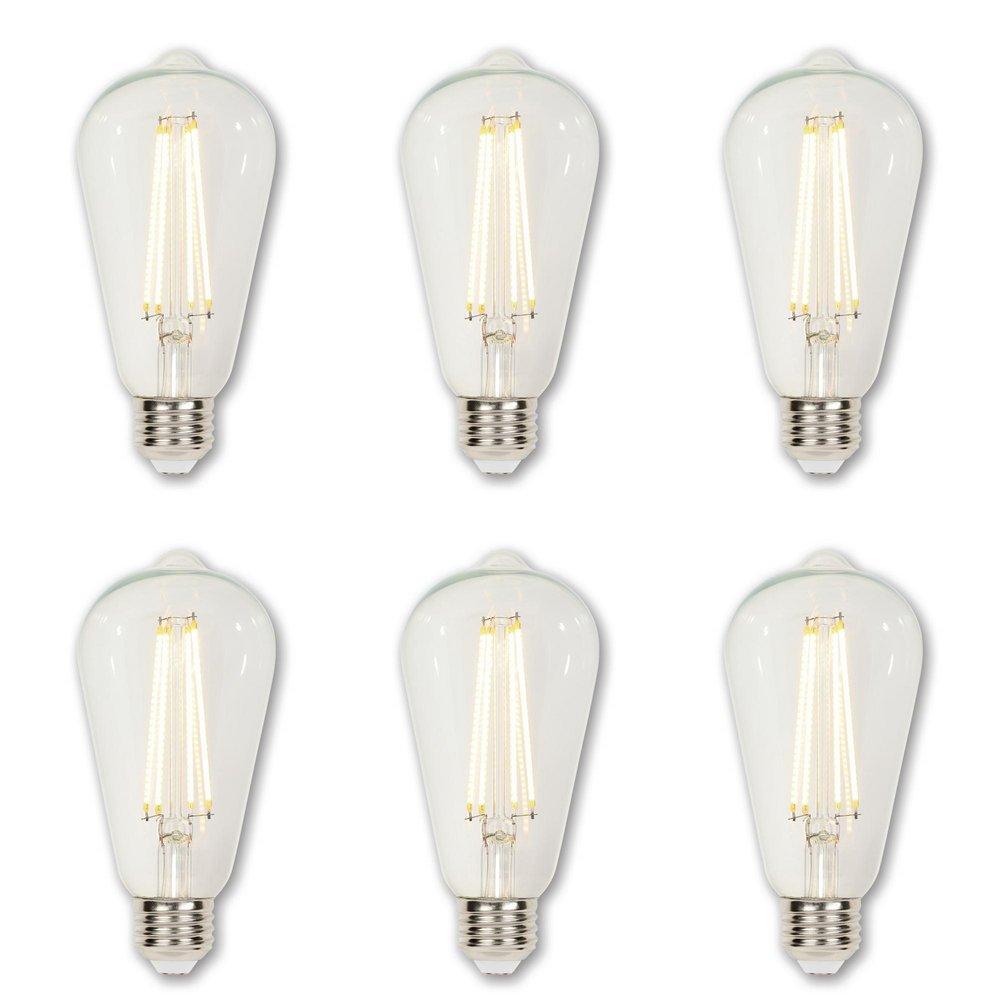 6.5 WATT VINTAGE EDISON DIMMABLE ST20 MEDIUM E26 LED BULBS 