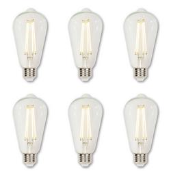 60W Dimmable LED Medium E-26 Bulb (Pack of 6)