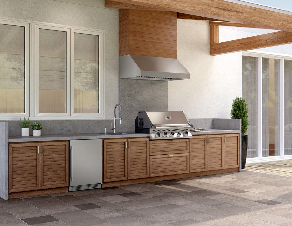 Cypress 54 in. Wall Outdoor LED in Stainless Steel 