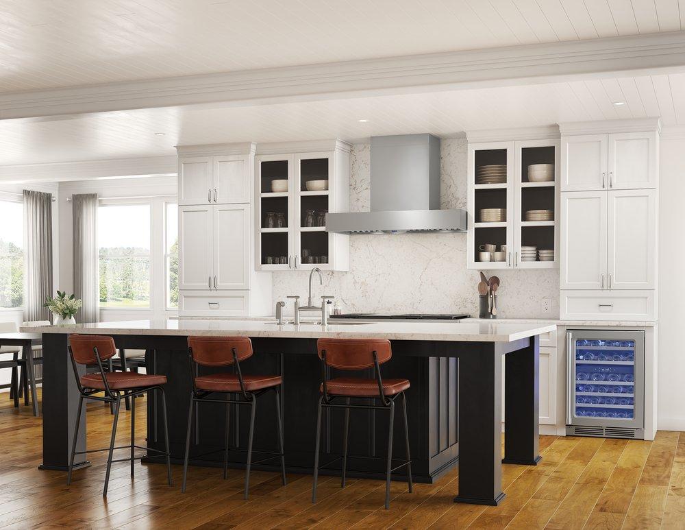 Roma Pro 36 in. PowerWave Wall Hood in Stainless Steel, 750 CFM with ACT 