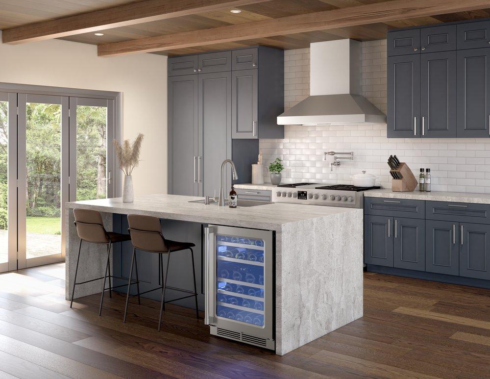 Titan 60 in. PowerWave Wall Hood in Stainless Steel, 750 CFM with ACT 