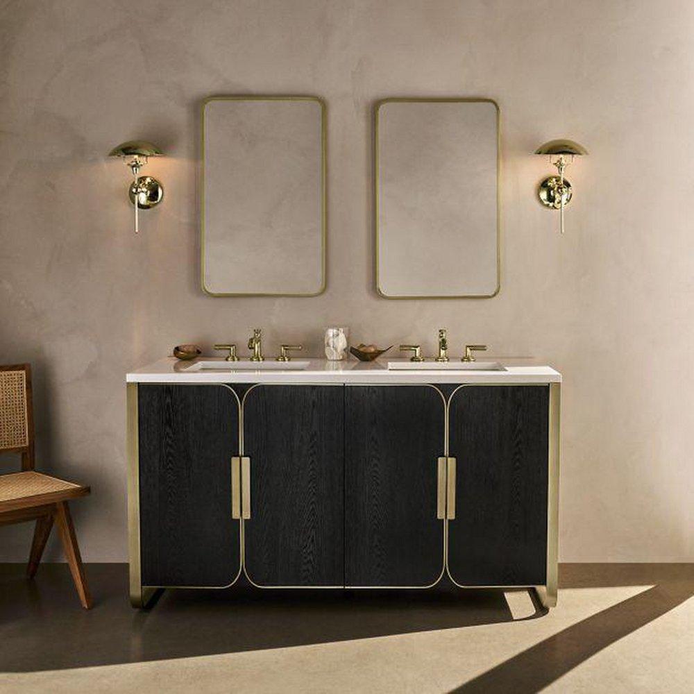 CAB ROUND CORNER METAL 2034D4 AGD BRSS 