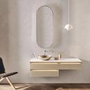 Robern Matte Black 19-1/2 x 49-1/2 in. Recessed Mount Medicine Cabinet 