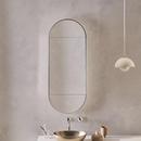 Robern Matte Black 19-1/2 x 49-1/2 in. Recessed Mount Medicine Cabinet 