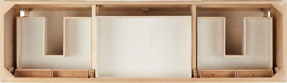 72 VANITY WITH RECTANGULAR UNDERMOUNT SINKS UNFINISHED CARRARA MARBLE SINGLE HOLE 