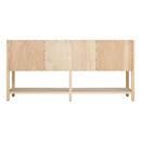 72 VANITY WITH RECTANGULAR UNDERMOUNT SINKS UNFINISHED CARRARA MARBLE SINGLE HOLE 