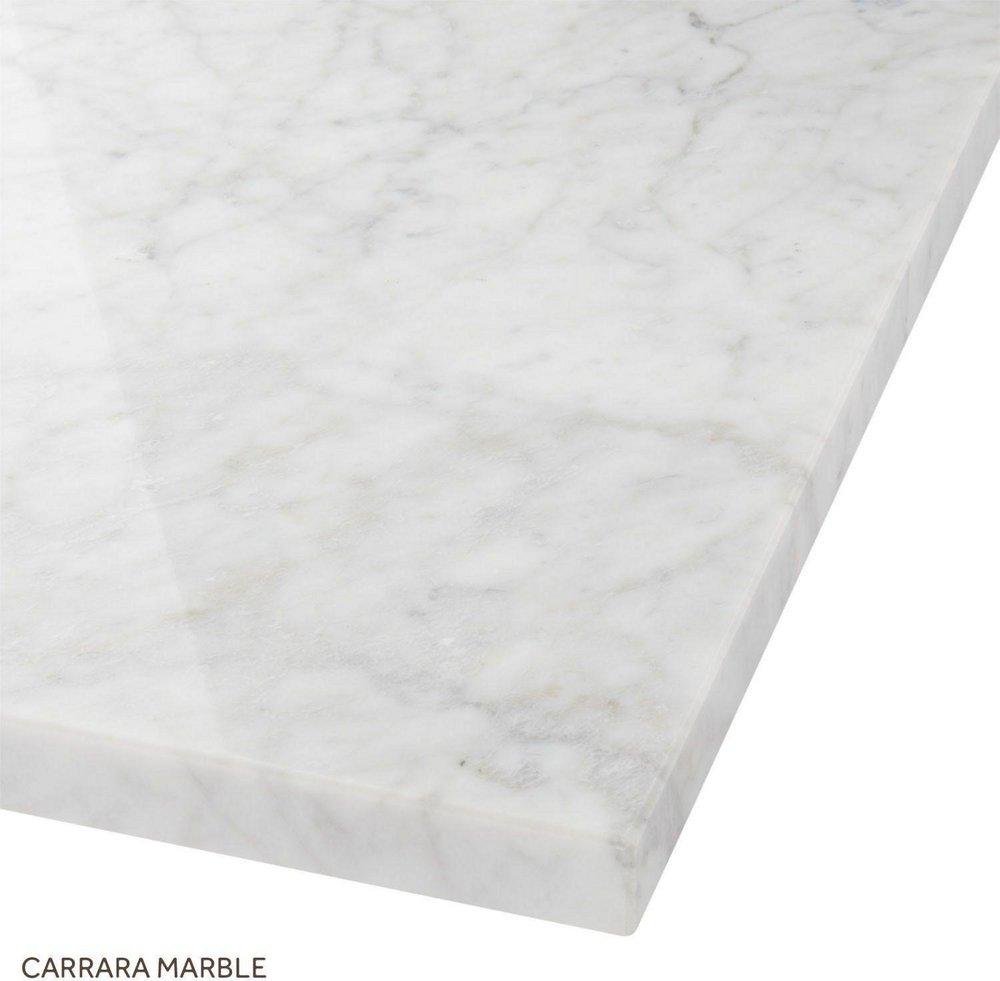 72 VANITY WITH RECTANGULAR UNDERMOUNT SINKS UNFINISHED FEATHERED WHITE WIDESPREAD 