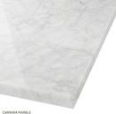 72 VANITY WITH RECTANGULAR UNDERMOUNT SINKS UNFINISHED FEATHERED WHITE WIDESPREAD 