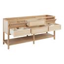 72 VANITY WITH RECTANGULAR UNDERMOUNT SINKS UNFINISHED FEATHERED WHITE WIDESPREAD 