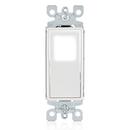DECORA LED ILLUMINATED ROCKER SINGLE POLE SWITCH 15 AMP 120/277 VOLT RESIDENTIAL GRADE GROUNDING WHITE 