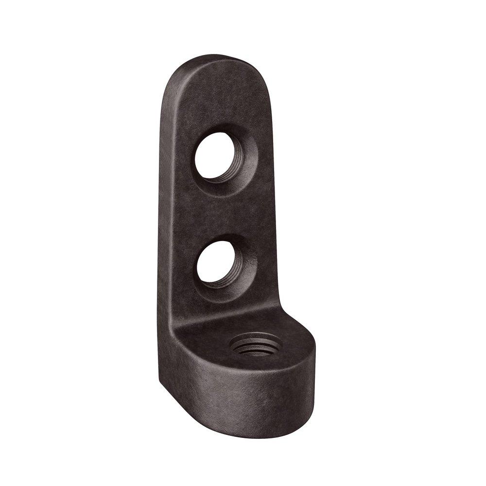FNW&reg; Black Malleable Iron Side Beam Connector in Black 