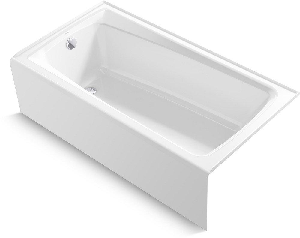 KOHLER White 60 x 32 in. Soaker Alcove Bathtub Left Drain 